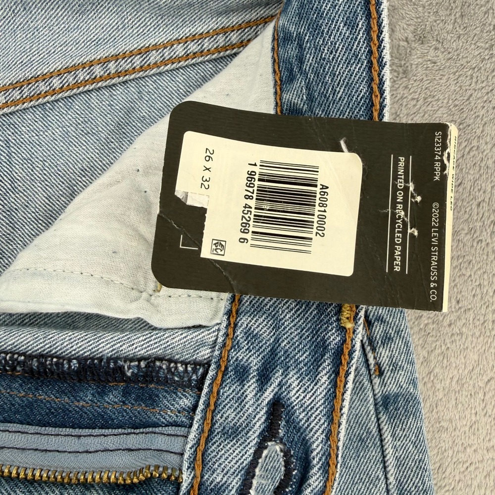 Levis Premium Ribcage Wide Leg Super High Rise Jeans Light Wash Women's 26x32 - Picture 8 of 16